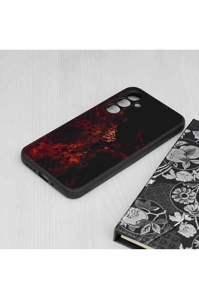 Techsuit Samsung Galaxy A54 Case - Techsuit Glaze Series - Red Nebula
