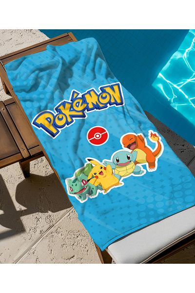 hediyechy Pokemon Themed Beach Towel