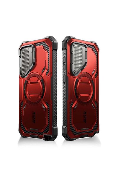 i-Blason Case For Samsung Galaxy S24 Ultra Foil - Armorbox Magsafe - Ruddy