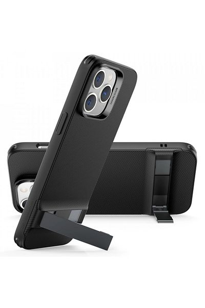 ESR IPhone 14 Pro Case - ESR Air Shield Boost Kickstand - Translucent Black