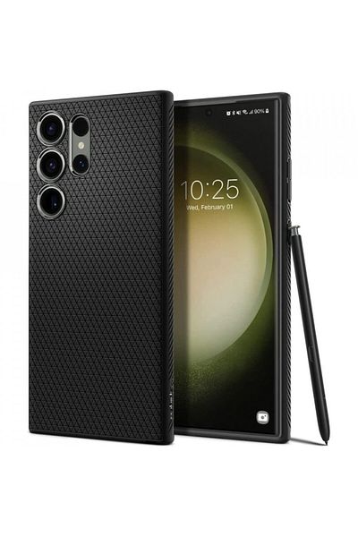 Spigen Case for Samsung Galaxy S23 Ultra - Spigen Liquid Air - Matte Black