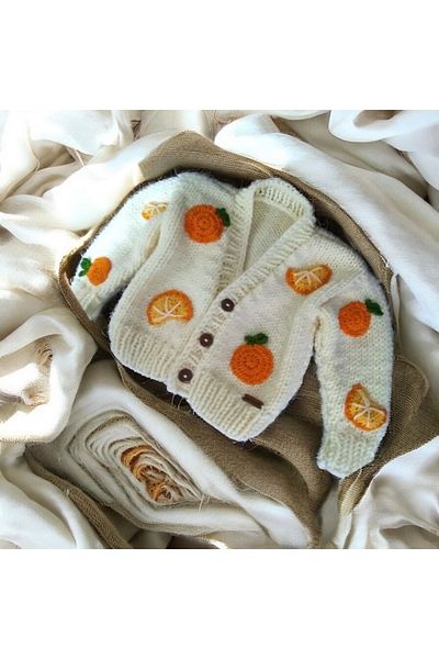 Charme Elegant cardigan pentru bebeluși tricotat manual