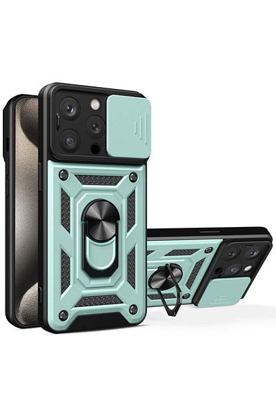 Techsuit IPhone 15 Pro Case - Techsuit CamShield Series - Green