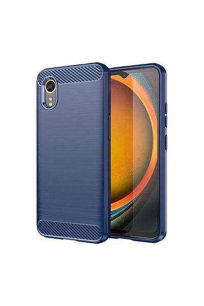 Techsuit Case for Samsung Galaxy Xcover7 - Techsuit Carbon Silicone - Blue