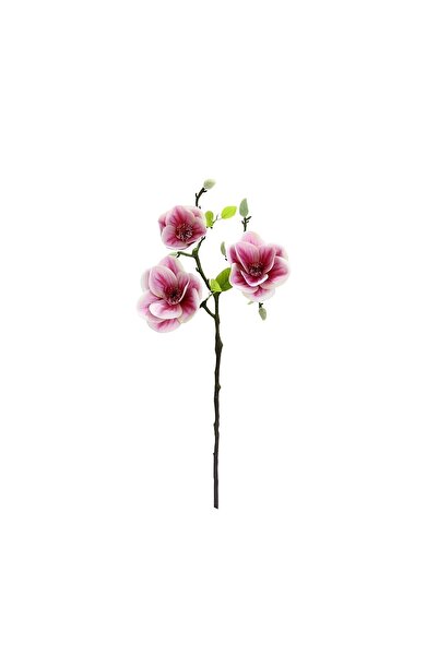 DOĞABEREN Yapay Manolya Dalı 52 cm Pembe