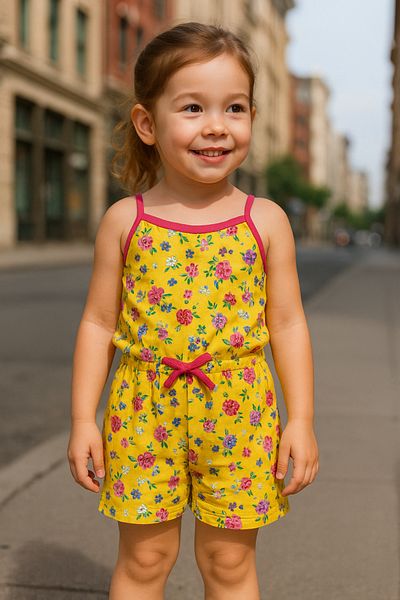 BEREKET BABY Baby Girl Rompers Lace Short Sleeve 2-6 Years