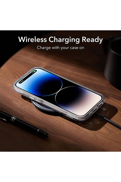 ESR IPhone 14 Pro Case - ESR Air Shield Boost Kickstand - Translucent Black