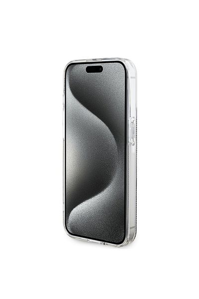 Guess Case for iPhone 15 Pro Max - Guess Hardcase IML 4G Gold Stripe (GUHCP15XH4PSEGW) - Brown