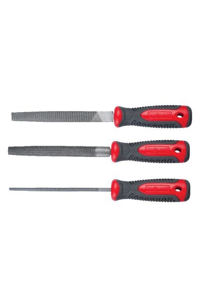 PROLINE Metal File Set With Bimaterial Handle 200Mm - 3P.
