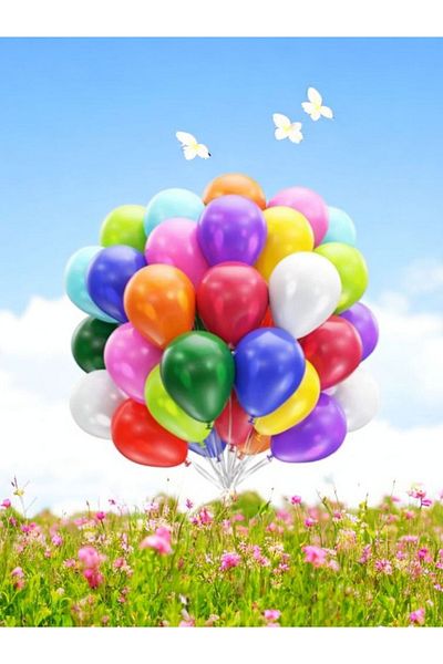 Brassis Colorful 20 Balloons Birthday Party Special Gift