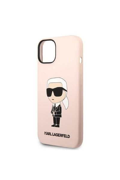 Karl Lagerfeld Carcasă pentru iPhone 14 Plus - Karl Lagerfeld Silicon (KLHCP14MSNIKBCP) - Roz Ikonik