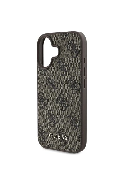 Guess Θήκη για iPhone 16 Plus - Guess Hardcase 4G Classic (GUHCP16MG4GFBR) - Καφέ