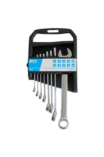 MEGA Cr-Va Combination Wrench Set 8-17Mm - 6P.