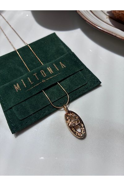 Miltonia Mystical Patterned Bohemian Steel Necklace