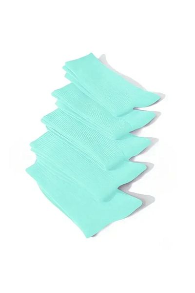 Esinti 5 Pairs Men's Women's Socks Plain Turquoise Socket Socks Unisex Tennis Sports Socks