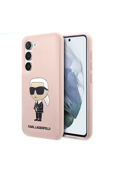 Karl Lagerfeld Carcasă pentru Samsung Galaxy S23 - Karl Lagerfeld Silicon (KLHCS23SSNIKBCP) - Ikonik Roz
