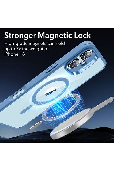 ESR Case for iPhone 16 - ESR Classic Hybrid HaloLock - Clear Blue