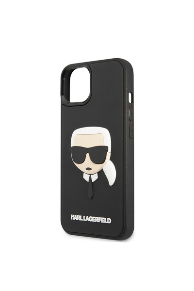 Karl Lagerfeld Θήκη για iPhone 14 Plus - Karl Lagerfeld 3D Design (KLHCP14MKH3DBK) - Καουτσούκ Karl`s Head