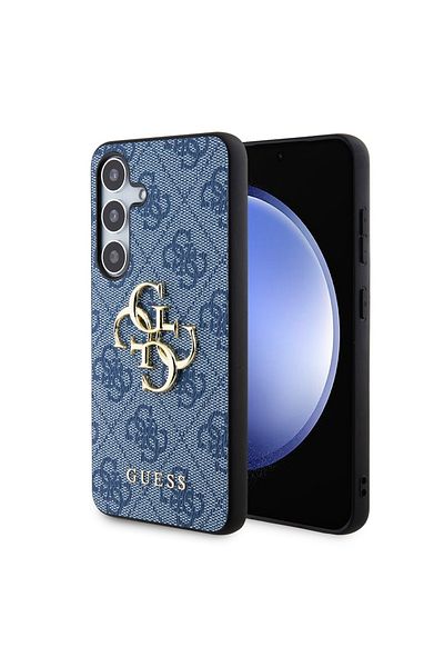 Guess Carcasă pentru Samsung Galaxy S24 Plus - Guess Hardcase 4G cu logo metalic mare (GUHCS24M4GMGBL) - Albastră