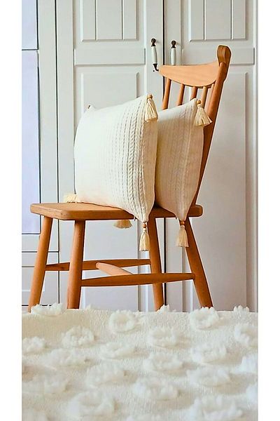 ARVA Home Decorative Armchair Pillow Case - Comfortable Throw Pillow Tufted Design 50X30