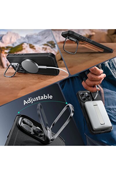 ESR IPhone 16 Pro Max Case - ESR Cyber Armor Kickstand - Green