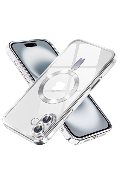 Techsuit Carcasă pentru iPhone 16 - Techsuit Luxury Crystal MagSafe - Argintie