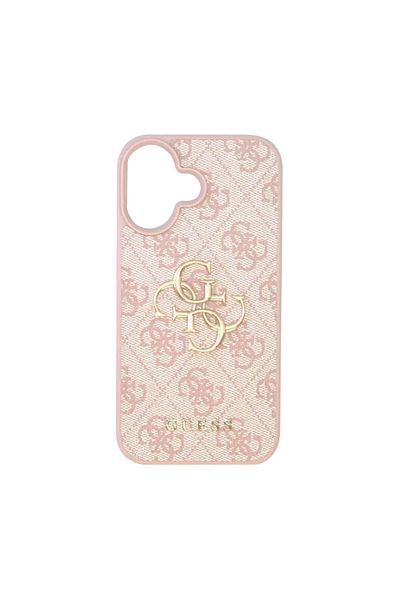 Guess Case for iPhone 16 - Guess Hardcase 4G Big Logo (GUHCP16S4GMGPI) - Pink