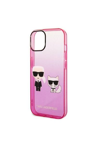 Karl Lagerfeld Husă pentru iPhone 14 Plus - Karl Lagerfeld Hardcase (KLHCP14MTGKCP) - Gradient Ikonik Karl&Choupette