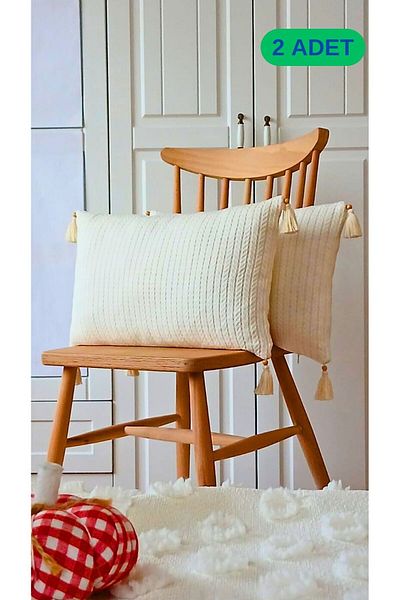 ARVA Home Decorative Armchair Pillow Case - Comfortable Throw Pillow Tufted Design 50X30