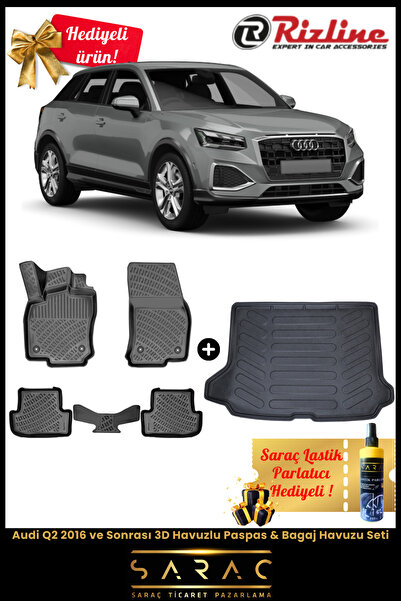 Rizline Audi Q2 2016 ve Sonrası Havuzlu Paspas & Bagaj Havuzu Seti+HEDİYELİ!