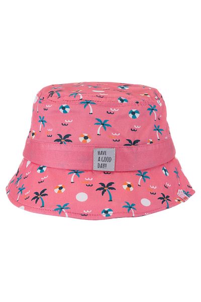 Kitti Girl's Palm Patterned Summer Fedora Hat (Age 4-8)