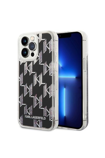 Karl Lagerfeld Case for iPhone 14 Pro Max - Karl Lagerfeld Hardcase Liquid Glitter (KLHCP14XLMNMK) - Monogram
