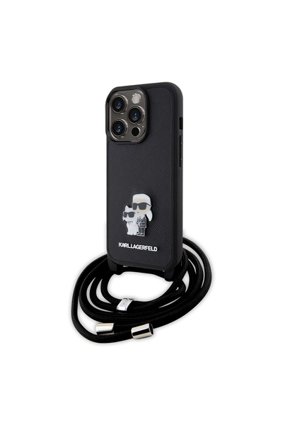 Karl Lagerfeld Carcasă pentru iPhone 15 Pro - Karl Lagerfeld Saffiano Crossbo...