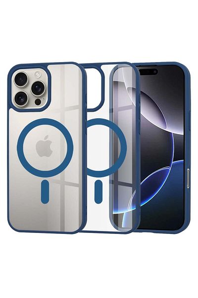 Techsuit Husă pentru iPhone 16 Pro Max - Techsuit MagSafe Pro - Albastră