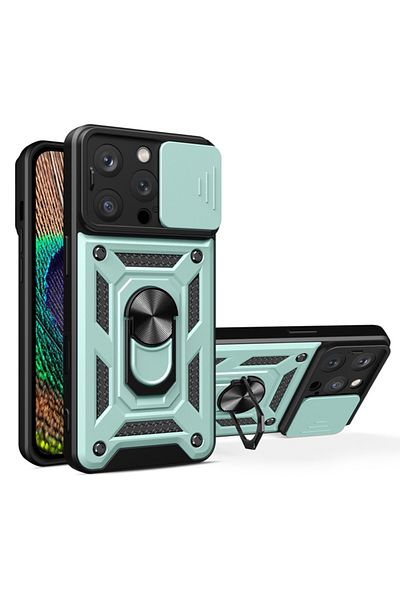 Techsuit Husă pentru iPhone 16 Pro - Seria Techsuit CamShield - Verde