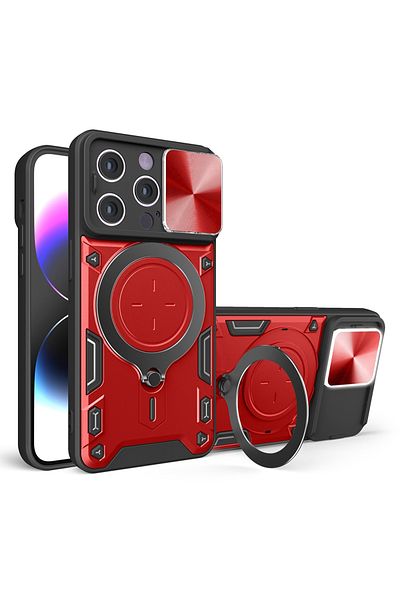 Techsuit IPhone 13 Pro Case - Techsuit CamGuard Pro - Red