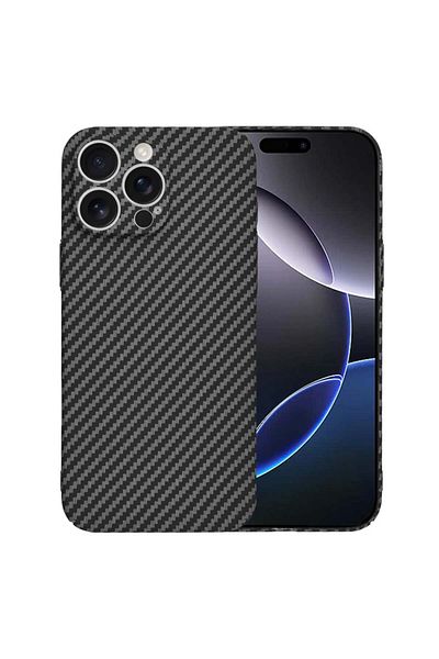 Techsuit IPhone 16 Pro Max Case - Techsuit Carbonite FiberShell - Black