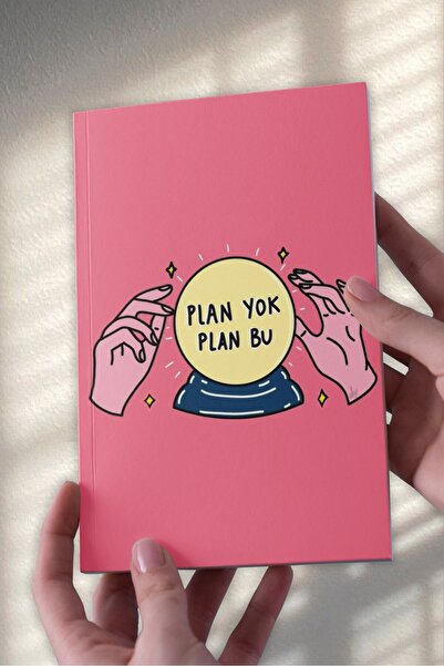Ludios Motto Plan Yok Plan Bu Tasarımlı Desenli A5 Çizgisiz Defter (50 Sayfa)