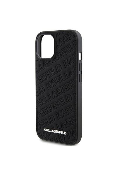 Karl Lagerfeld Carcasă pentru iPhone 15 Plus - Karl Lagerfeld Diagonal Quilted K Pattern (KLHCP15MPQKPMK) - Negru