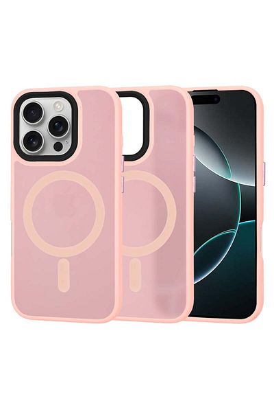 Techsuit IPhone 16 Pro Case - Techsuit HaloFrost MagSafe Series - Pink