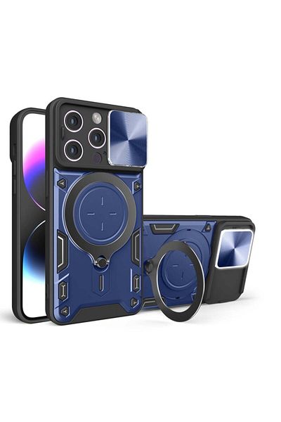 Techsuit Husă pentru iPhone 15 Pro Max - Techsuit CamGuard Pro - Albastră