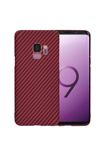 Techsuit Samsung Galaxy S9 Case - Techsuit Carbonite FiberShell - Red