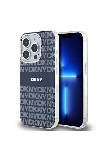 Dkny Carcasă pentru iPhone 15 Pro Max - DKNY IML Mono & Stripe MagSafe (DKHMP15XHRHSEB) - Albastră