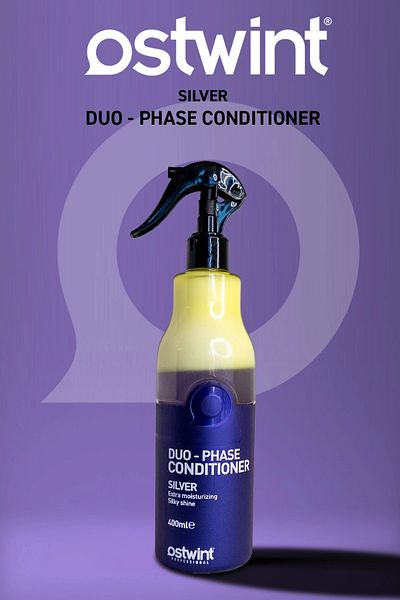 Ostwint Silver Duo-phase Conditioner For Shiny And Fortified Colored Hair - 400ml