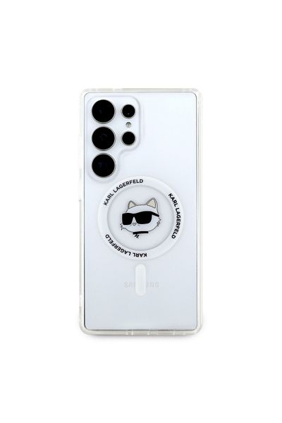 Karl Lagerfeld Case For Samsung Galaxy S25 Ultra - Iml Magsafe (KLHMS25LHLSCHH) - Choupette`s Head