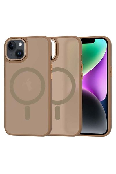 Techsuit IPhone 14 Case - Techsuit HaloFrostÂ MagSafe Series - Sandstone Brown