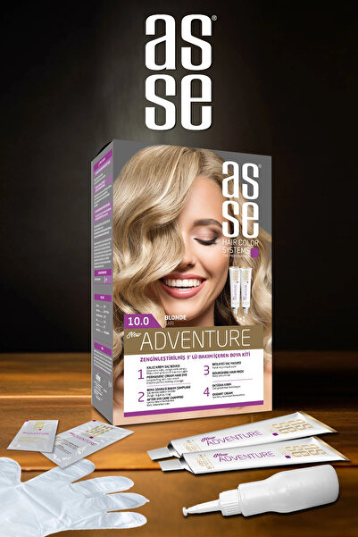 asse Vopsea de păr Adventure Set Nr:10.0 Galben