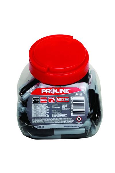 PROLINE Short Black Markers (N-80), 80/Set