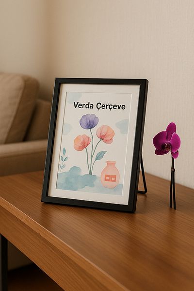 Verda Çerçeve إطار معدني مقاس 13x18 سم! إطار صور ديكور أنيق! إطار زجاجي قائم بذاته