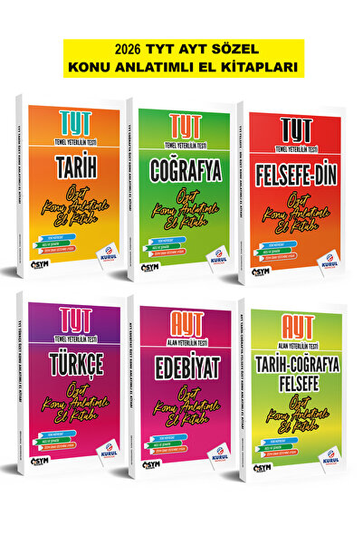 Kurul Yayıncılık 2026 Tyt Ayt Sözel Tüm Dersler Özet Konu Anlatımlı El Kitapl...